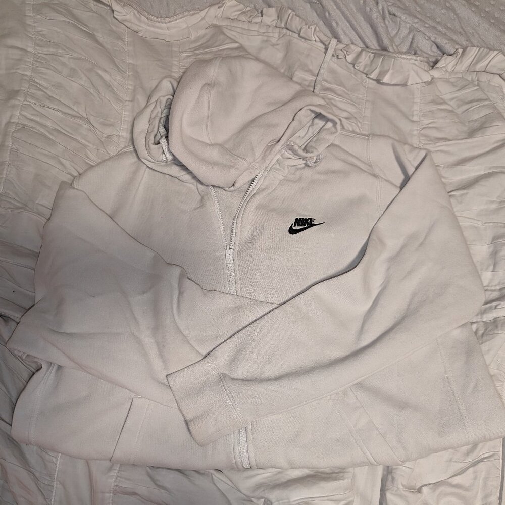 White Womens Nike Zip-up Jacket